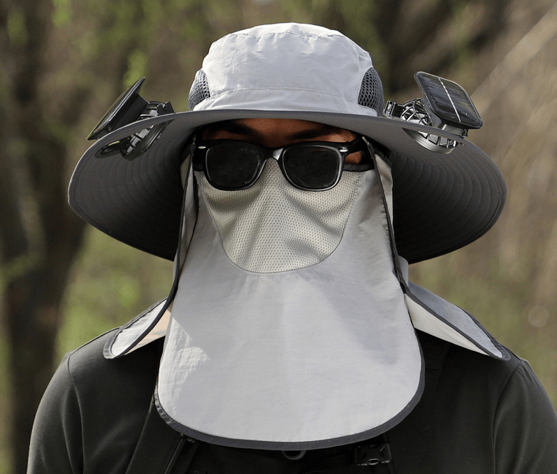 Solar Fan Sun Hat | UPF50+ UV Protection Cooling Hat for Fishing Hiking Outdoor Activities