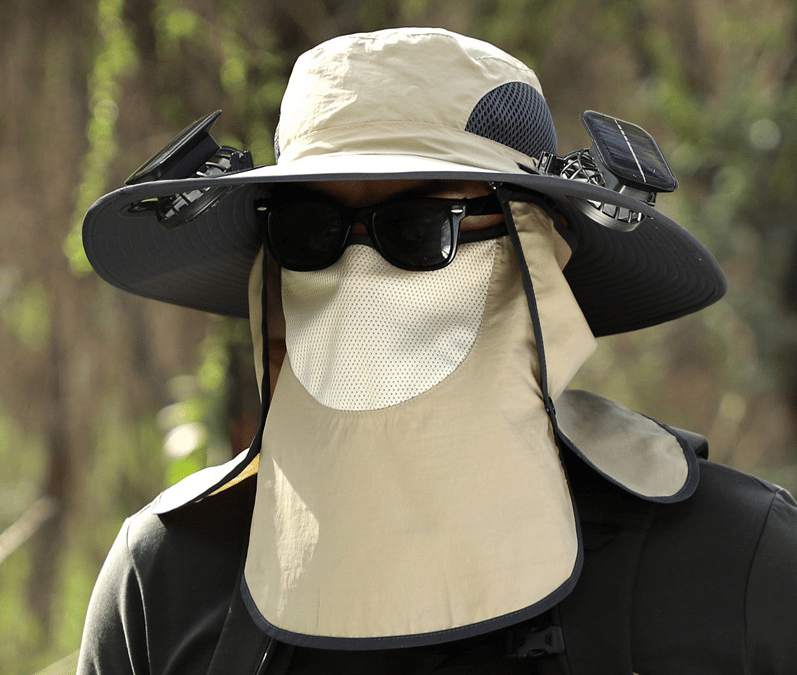 Solar Fan Sun Hat | UPF50+ UV Protection Cooling Hat for Fishing Hiking Outdoor Activities